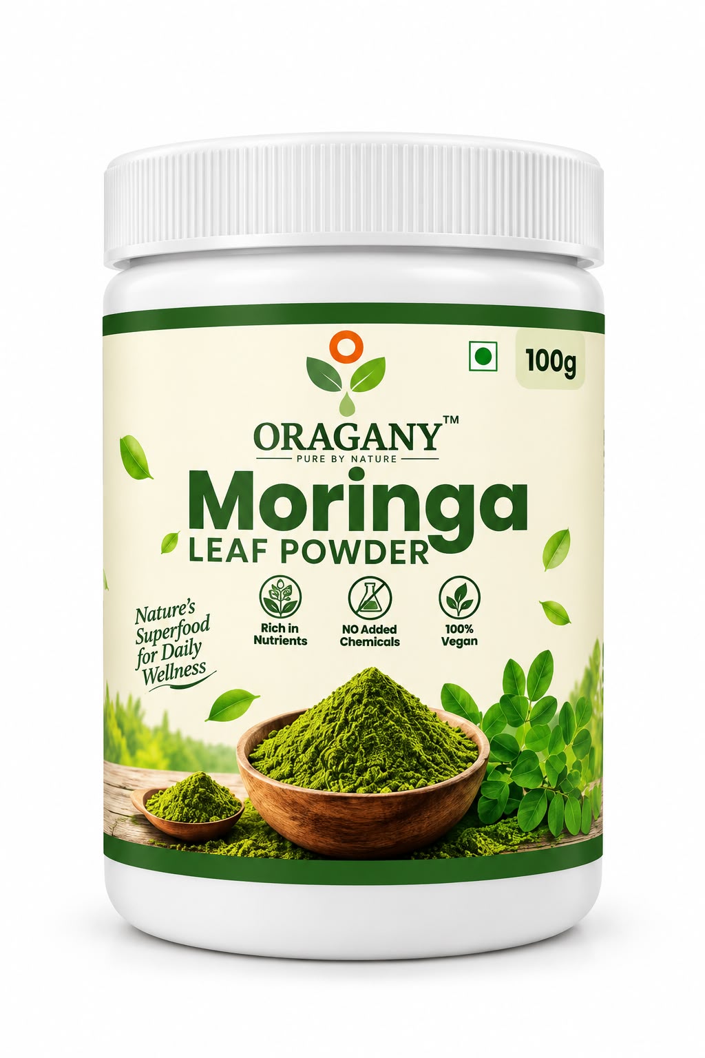 Oragany Moringa Leaf Powder 100g
